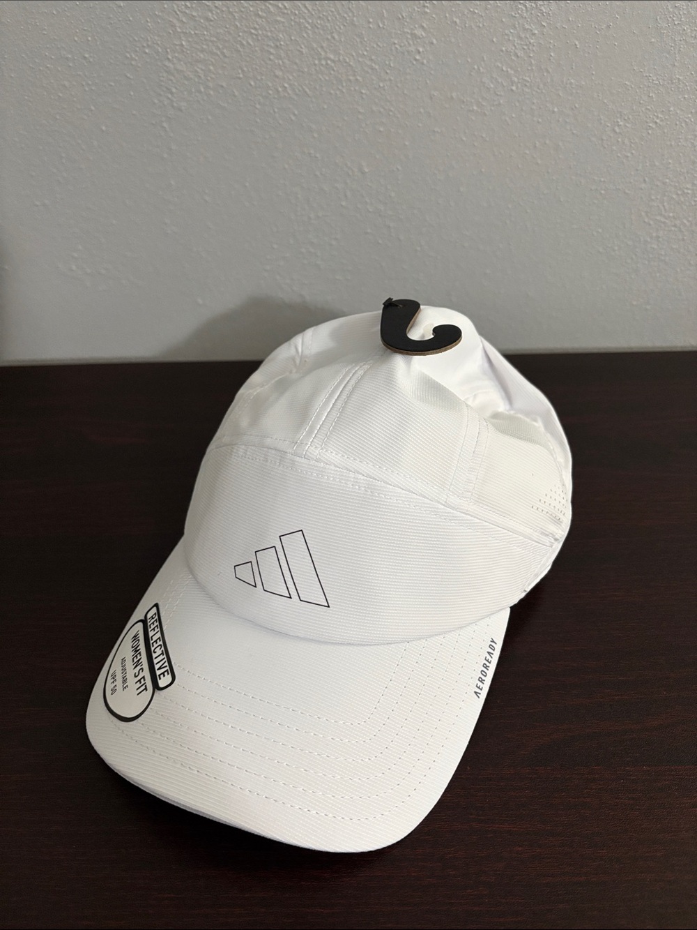 adidas White Logo Performance Baseball Cap